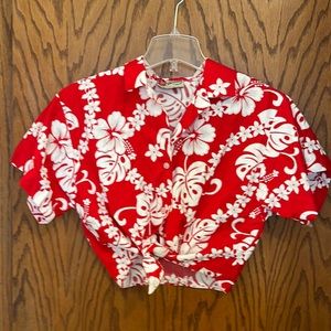 Hilo Hattie crop tie top